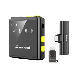 PF297- PANTHER FORCE 2 IN 1 WIRELESS COLLAR CLIP MICROPHONE