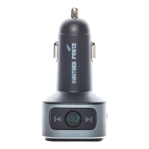 PF48 - Panther Force 18W Wireless FM Car Kit – Type-C Fast Charging