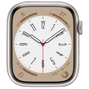 Apple Watch Series 8 Starlight Aluminium, 45mm (GPS + Cellular)