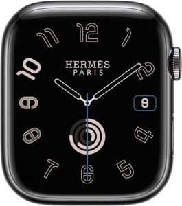 Apple Watch Series 9 Hermes Space Black Stainless Steel, 45mm (GPS + Cellular)