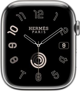 Apple Watch Series 9 Hermes Silver Stainless Steel, 45mm (GPS + Cellular)