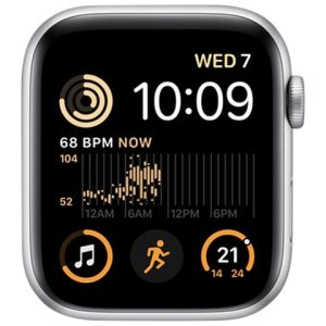 Apple Watch SE 2nd Gen Silver Aluminium, 44mm (GPS)