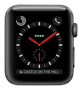 Apple Watch Series 3 Space Black Stainless Steel, 38mm (GPS + Cellular)
