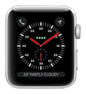 Apple Watch Series 3 Silver Aluminium, 38mm (GPS + Cellular)