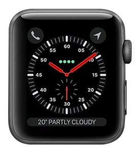 Apple Watch Series 3 Space Grey Aluminium, 38mm (GPS + Cellular)