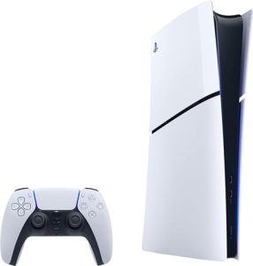 PlayStation 5 Slim Digital Edition Console, 1TB, White