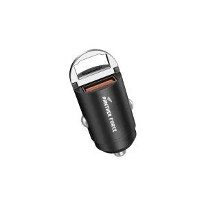 PF180 - Panther Force Mini Car Charger – Type-C + USB-A | 20W Fast Charging | Dual Ports