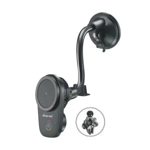 PF316 - 2IN1 WIRELESS MGSAFE CAR CHARGER WITH RGB LIGHT